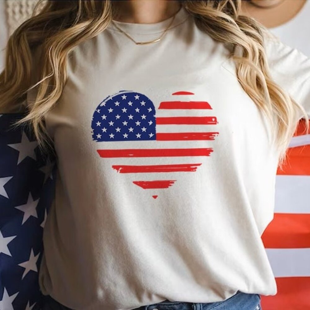 America Flag T-Shirt, 4Th Of July Flag Shirt, Patriotic T-Shirts, USA Flag Shirt